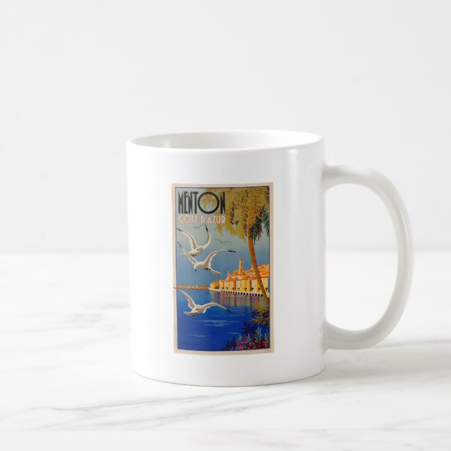 Mug Vintage Menton CoTe D'azur (Droite)