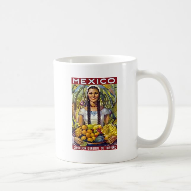 Mug Vintage Mexique Travel Tourisme Publicité (Droite)