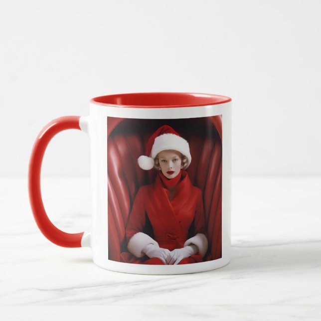 Mug Vintage Mme Claus (Gauche)