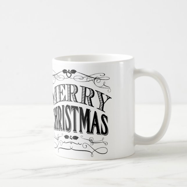 Mug vintage moderne Joyeux Noël (Droite)