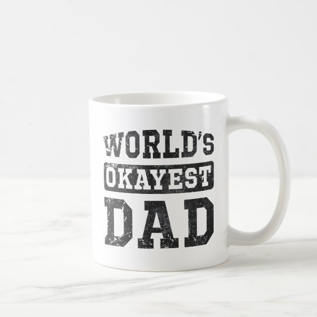 Mug Vintage monde de la boue classique papa Okayest (Droite)