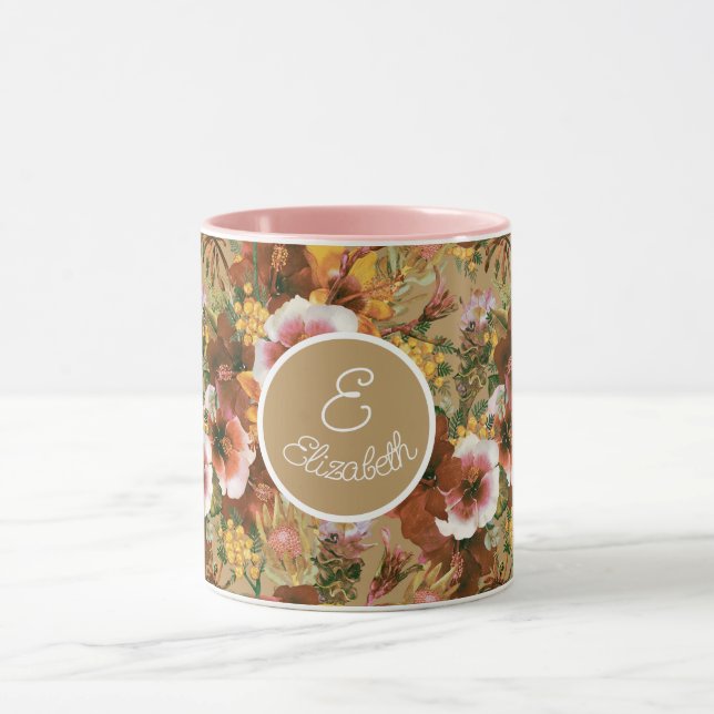 Mug Vintage Moody Tropical Blooms (Centre)