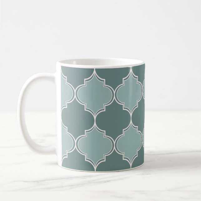 Mug Vintage Moroccan trellis quatrefoil seamless patte (Gauche)