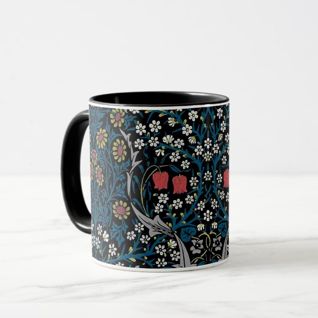 Mug Vintage motif floral, William Morris (Devant gauche)