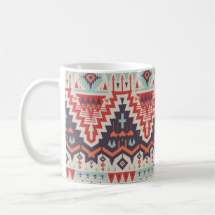 Mug Vintage Motif tribal sans joint. Ethni géométriq