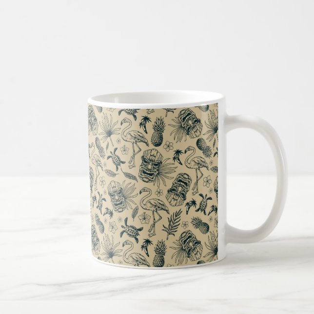 Mug Vintage Motif tropical (Droite)