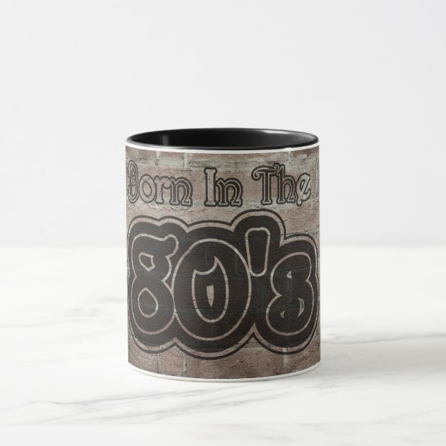 Mug Vintage Né Dans Les Années 80 (Centre)