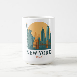 Mug Vintage New York City – Voyage Minimaliste