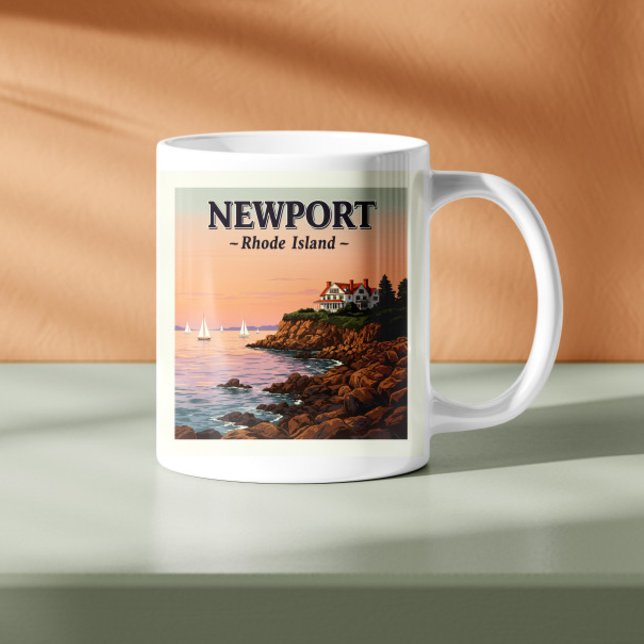 Mug Vintage Newport Rhode Island (Créateur téléchargé)
