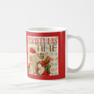 Mug Vintage Noël heure Père Noël