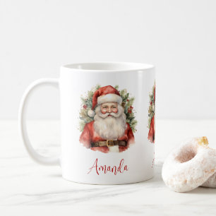 Mug Vintage Noël Père Noël Souriant