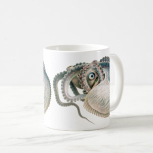 Mug Vintage Octopus Argonaut, Marine Life Animaux