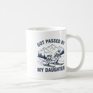 Mug Vintage Offerte Par Ma Fille Drôle Ski Rétro