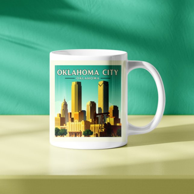 Mug Vintage Oklahoma City Oklahoma (Créateur téléchargé)