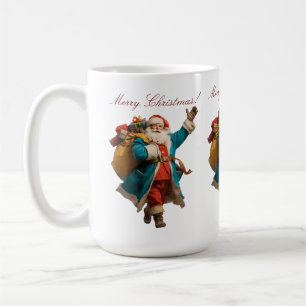 Mug Vintage Père Noël Conception personnalisée de Noël