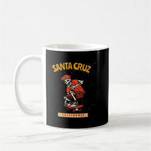 Mug Vintage Père Noël Cruz California Skeleton Skatebo