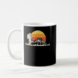 Mug Vintage Randonnée Sunset Hiker Montagne amateurs