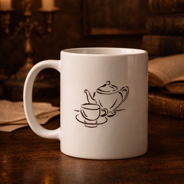 Mug Vintage Regency aesthetic Introvert Gift (Créateur téléchargé)