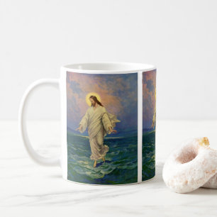 Mug Vintage Religion, Jésus-Christ marche sur l'eau