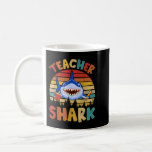 Mug Vintage Retro Enseignant Shark Funny Enseignant Sh<br><div class="desc">Vintage Retro Enseignant Shark Funny Enseignant Shark Lover</div>