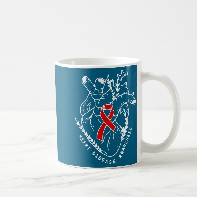 Mug Vintage Retro Heart Disease Awareness Funny  (Droite)