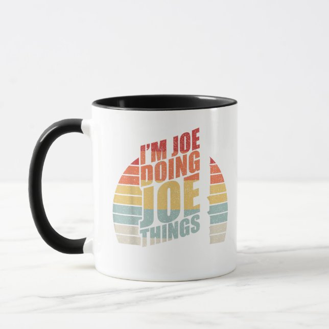Mug Vintage Retro Je suis Joe Faire Joe (Gauche)