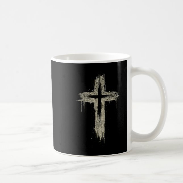 Mug Vintage Retro Style Nge Christian Cross  (Droite)