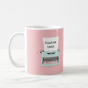 Mug Vintage retro typewriter and paper design