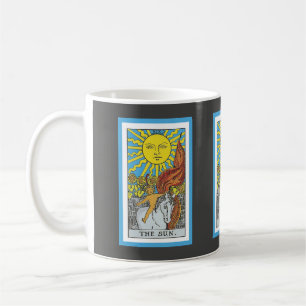 Mug Vintage Rider Waite Le design de la carte Sun Taro