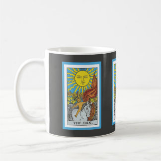 Mug Vintage Rider Waite Le design de la carte Sun Taro