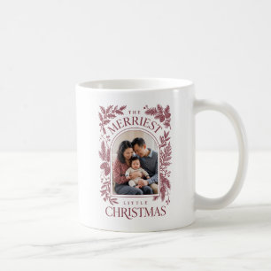 Mug Vintage Rouge Noël le Plus Joyeux Deux Photos
