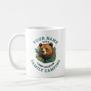Mug Vintage Rustic Bear Famille Camping