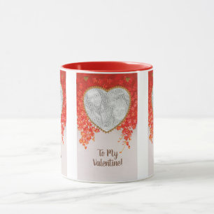 Mug Vintage Saint-Valentin victorien Mon cœur est à to