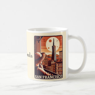 Mug Vintage San Francisco City vue sur la Californie