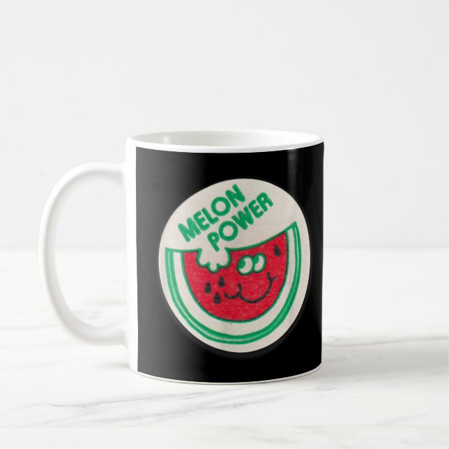 Mug Vintage Scratker et Sniff Sticker Watermelon, Melo (Gauche)