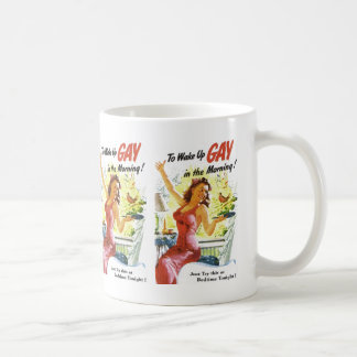 Mug Vintage "Se réveiller gay"