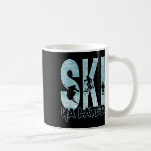 Mug Vintage Ski À Plus tard Drôle Skieuse Sports d'hiv
