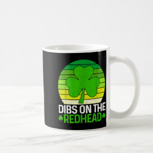 Mug Vintage St Patrick irlandais trèfle dibs sur la