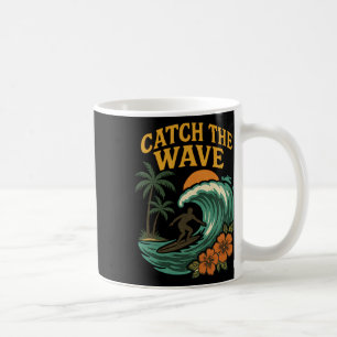Mug Vintage Surf Attrape La Vague Rétro Vague Surfeur