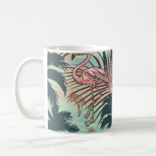 Mug Vintage tropical coloré sans couture motif avec pi