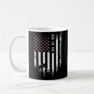 Mug Vintage USA American Flag Curler Papa Curler