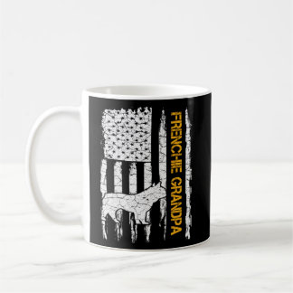 Mug Vintage USA Drapeau Français Buldog Grand-père Fra