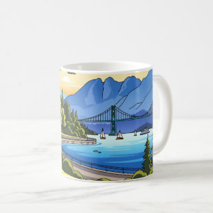 Mug Vintage Vancouver Stanley Park Canada Travel