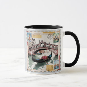 Mug Vintage Venice Postcard