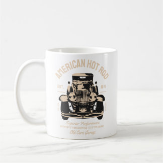 Mug Vintage voiture American hot rod typographie