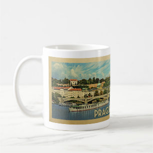 Mug Vintage voyage de la République tchèque de Pragu