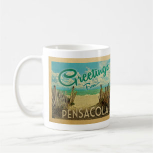 Mug Vintage voyage de plage Pensacola