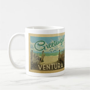 Mug Vintage voyage de plage Ventura
