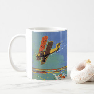 Mug Vintage voyage et transport Antique Biplane