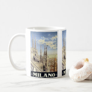 Mug Vintage voyage Milano Italie Cathédrale gothique D